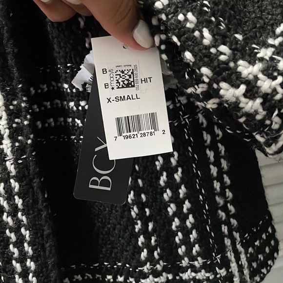 BCX_  Double Breasted Chunky Plaid coat XS - Picture 5 of 5